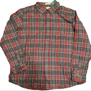L.L.Bean Traditional Fit Plaid Button Down Flannel